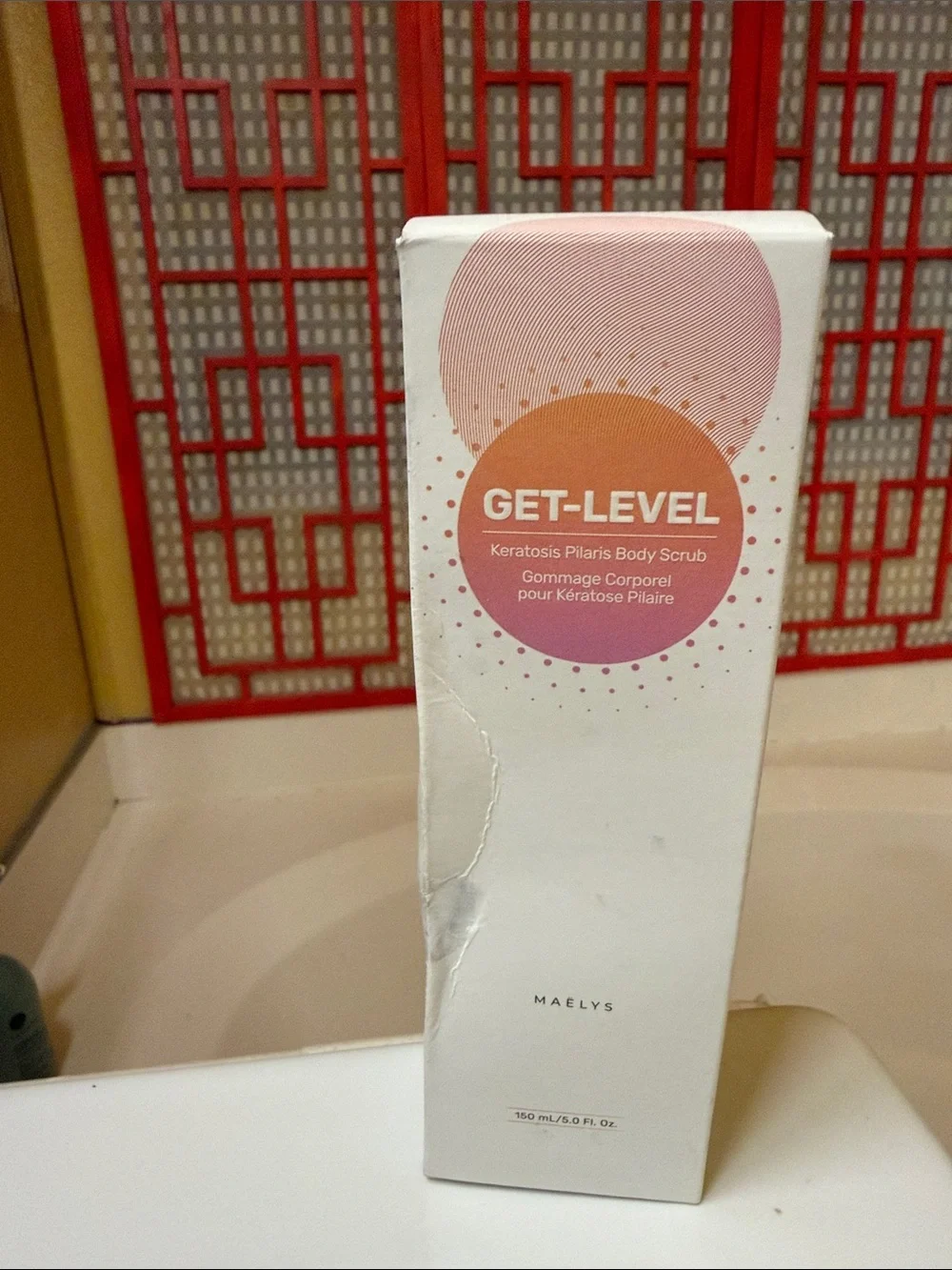 GET-LEVEL Keratosis Pilaris Body Scrub - Pink/Orange